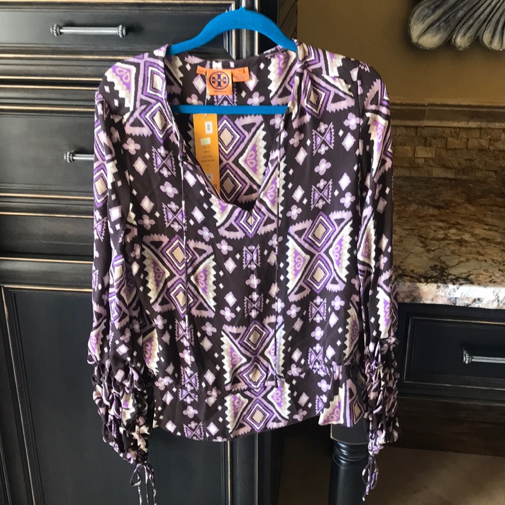 Tory Burch silk blouse NWT 12